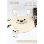 Mordesign Bebek/Çocuk Oyun Halısı, Yenidoğan Emekleme Pedi, Aktivite Oyun Matı, Peluş Kumaş, Morbear Serisi