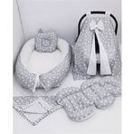 Mordesign Gri Ortopedik Stars 6 Parça Babynest Set