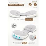 mordesign Hamile Uyku Yastığı , Emzirme ve Oturma Destek Yastığı Gri