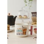 More Espresso Less Depresso Baskılı Pembe Renkli T Kulplu Latte Fincanı Kupa