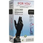 More For You Tek Kullanımlık Copolymer Eldiven 100'lü Siyah (L)