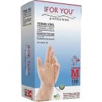 MORE FOR YOU Tek Kullanımlık Termo Vinil Eldiven 100'LÜ M Beden Çok Amaçlı Kullanım İçin Vinil Malzeme