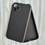 More Gsm iPhone 11 ile Uyumlu Kamera Korumalı Lansman içi Kadife Soft Esnek Yapıya Sahip Darbeye Dayanıklı Sıvı Silikon Kılıf (Siyah)
