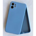More Gsm iPhone 11 ile Uyumlu Köşeli Kalıp Lansman içi Kadife Soft Esnek Yapıya Sahip Darbeye Dayanıklı Sıvı Silikon Kılıf (Bebe Mavisi)