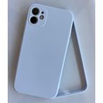 More Gsm iPhone 11 ile Uyumlu Köşeli Kalıp Lansman içi Kadife Soft Esnek Yapıya Sahip Darbeye Dayanıklı Sıvı Silikon Kılıf (Beyaz)