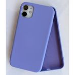 More Gsm iPhone 11 ile Uyumlu Lansman içi Kadife Soft Esnek Yapıya Sahip Darbeye Dayanıklı Sıvı Silikon Kılıf (Lila)