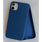 More Gsm iPhone 11 ile Uyumlu Lansman içi Kadife Soft Esnek Yapıya Sahip Darbeye Dayanıklı Sıvı Silikon Kılıf (Navy Blue)