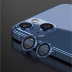 More Gsm iPhone 13 ile Uyumlu Halka Set Kamera Lens Koruyucu (Mavi)