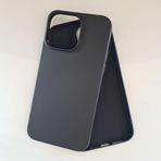 More Gsm iPhone 14 Pro ile Uyumlu Lansman içi Kadife Soft Esnek Yapıya Sahip Darbeye Dayanıklı Sıvı Silikon Kılıf (Siyah)