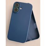 More Gsm iPhone 16 ile Uyumlu Lansman içi Kadife Soft Esnek Yapıya Sahip Darbeye Dayanıklı Sıvı Silikon Kılıf (Navy Blue)
