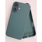 More Gsm iPhone 16 Plus (6.7inç) ile Uyumlu Lansman içi Kadife Soft Esnek Yapıya Sahip Darbeye Dayanıklı Sıvı Silikon Kılıf (Haki Yeşil)