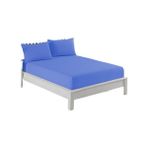 More Home Çift Kişilik Lastikli Çarşaf Seti + Yastık Kılıfı Koyu Mavi - 180x200