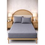 More Home Tek Kişilik Lastikli Çarşaf Seti + Yastık Kılıf Antrasit - 180x200