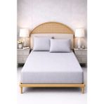 More Home Tek Kişilik Lastikli Çarşaf Seti + Yastık Kılıf Gri - 180x200