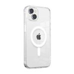 More TR Apple iPhone 14 Magsafe Şarj Özellikli Şeffaf Sert PC Zore Embos Telefon Kılıfı