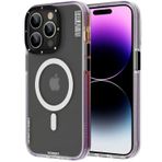 More TR Apple iPhone 14 Pro Magsafe Şarj Özellikli Youngkit Jane Sand Serisi Derin Mor Kapak Kılıf