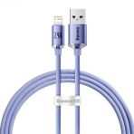 More TR Baseus Crystal Shine Series USB to iPhone Lightning 2.4A 1.2 mt Hızlı Şarj ve Data Kablosu