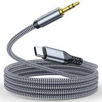 MORELECS Aux - USB C, USB C - 3,5 mm Ses Aux Jak Kablosu 3,3 ft, Tip C - Aux Kulaklık Erkek Kablosu Araba Aux Kablosu iPhone 15/15Plus/Pro/Pro Max, Galaxy S23 Ultra iPad Pro Air Pixel 7 ile Uyumlu