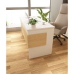 Morepp Karen 60x144 Çalışma Masası Ofis Masası Bilgisayar Masası | Beyaz - Safirmeşe - Safir Meşe