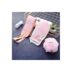 Moresun 3 Parça Peeling Pembe Banyo Seti