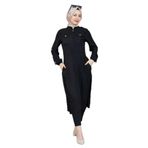 MORESUN Fermuarlı Tunik Siyah 40-42