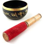 Morey Yoga Çanı Tibet Çanağı - Singing Bowl - 12 cm - Siyah