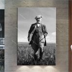 Morfil Sanat Atölyesi Atatürk Kanvas Tablo Dev Boy Yağlıboya Görünümlü