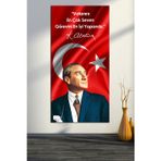 Morfil Sanat Atölyesi Atatürk Makam Panosu Tablosu Kanvas Tablo Resmi Kurumlar Okullara Uygun