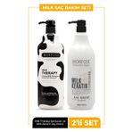 Morfose K-Milk Therapy Şampuan 1000 ml+Milk Keratin Saç Bakım Kremi 1000 ml