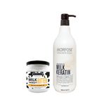 Morfose Keratin Sütü Şampuanı 1000 Ml+ Milk Therapy Butter Yağ Içeren Mucizevi Saç Bakım Kremi