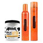 Morfose Milk Therapy Butter + Morfose 400 ml Ultra Strong Saç Spreyi + Morfose 350 ML Ultra Strong Saç Köpüğü