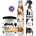 Morfose Milk Therapy Chocolate Saç Köpüğü 3'lü Set Mucizevi Saç Bakım Yağı ile Etkili Sonuç - yok