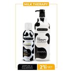 Morfose Milk Therapy Duş Köpüğü 200 ml Milk Therapy Besleyici Ve Nemlendirici Şampuan 1000 ml