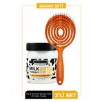 Morfose Oval Saç Fırçası Milk Therapy Butter Yağ Içeren Mucizevi Saç Bakım Kremi