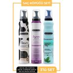 Morfose Saç Köpüğü 3 Lü Set 200 ml Milk Therapy, Süprem ve Kinoa Besleyici Köpük Formu ile