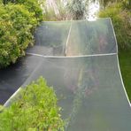 Morilu Gölgelik File -%40'lık Şeritli ve Halkalı - Yeşil File - Kümes Çevirme Filesi - 5 M x 3 M