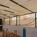 Morilu Gölgelik File - Krem Renk File - Kenarları Düz -%95 Gölgeleme ve Görüntü Engelleme - Bahçe Çit Filesi - Bahçe Gölgeliği - 3 M x 7 M