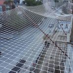 Morilu Güvenlik Filesi - İnşaat Filesi - Balkon Filesi - 10 cm Gözenek 6 mm İp - Güvenlik Ağı - Beyaz - 1 mt x 15 mt