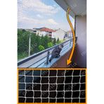 Morilu Kedi Güvenlik Filesi - Ölçünü Seç - Balkon Kedi Koruma Ağı - 4 cm Göz 2.5 mm İp Kalınlığı