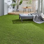 Morilu Yeşil Sarı Suni Çim Halı - 30 mm Yapay Çim - Tüm Ölçülerde Dekoratif Çim - 2 x 2 Metre