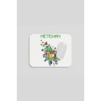 Morinna Isme Özel Minecraft Temalı Dikdörtgen Mouse Pad 23X19CM Mp-02 - Beyaz