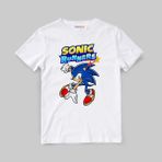 Morinna Kirpi Sonic Unisex Çocuk Tişört T-Shirt Mr-20 - 12 - 13 Yaş - 001-Beyaz