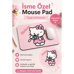 Morinna Kişiye Özel İsimli Hello Kitty Temalı Dikdörtgen Mouse Pad 23x19cm MP-02