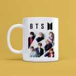 Morinna MR01 Bts Tasarımlı Beyaz Kupa