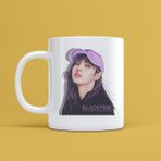Morinna MR07 Black Pink Tasarımlı Beyaz Kupa