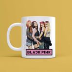 Morinna MR09 Black Pink Tasarımlı Beyaz Kupa