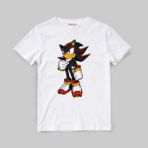 Morinna Sonic Kirpi Shadow Unisex Çocuk Tişört T-Shirt Mr-16 - 12 - 13 Yaş - 001-Beyaz