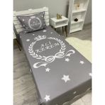 Morkeci Isimli Yatak Örtüsü Takımı Yıldızlı - 150 x 225 cm - Gri