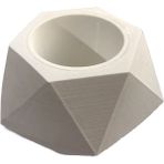 Morlalem 10CM Geometrik Saksı Silikon Kalıp K-1285, Kokulu Taş Sabun Alçı Mum Kalıbı