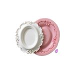 morlalem m 13cm Çerçeve Silikon Kalıp , Polyester Reçine Taş Tozu Çimento Alçı Mum Kalıbı